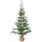 4ft. Pre-Lit Christmas Tree with Pinecones & Burlap Base, Clear Lights